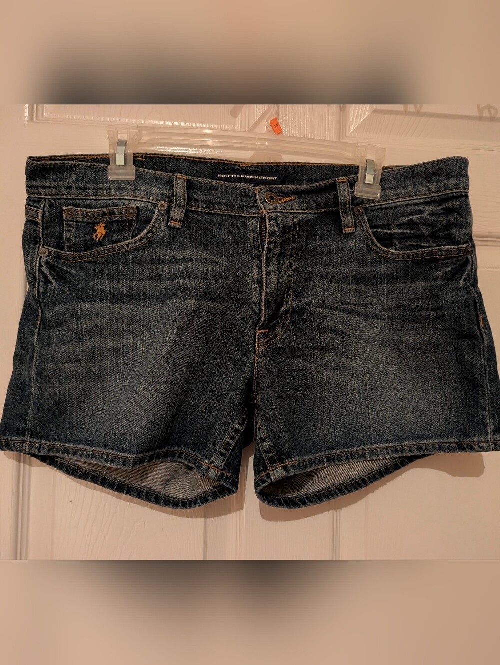 Ralph Lauren Dark Blue Washed Denim Cutoff Shorts